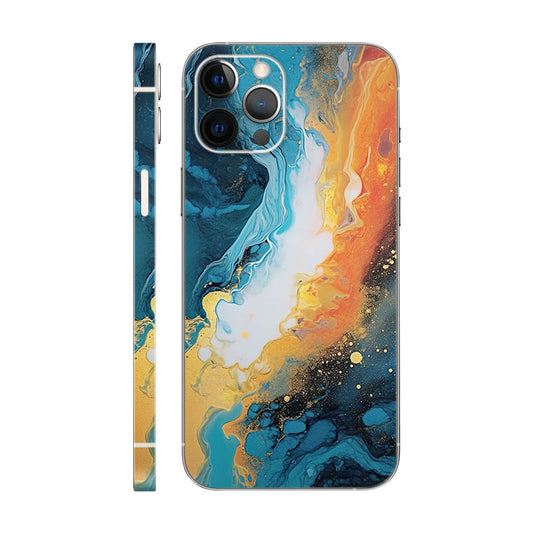 Resin Retroart Orange Mobile 6D Skin
