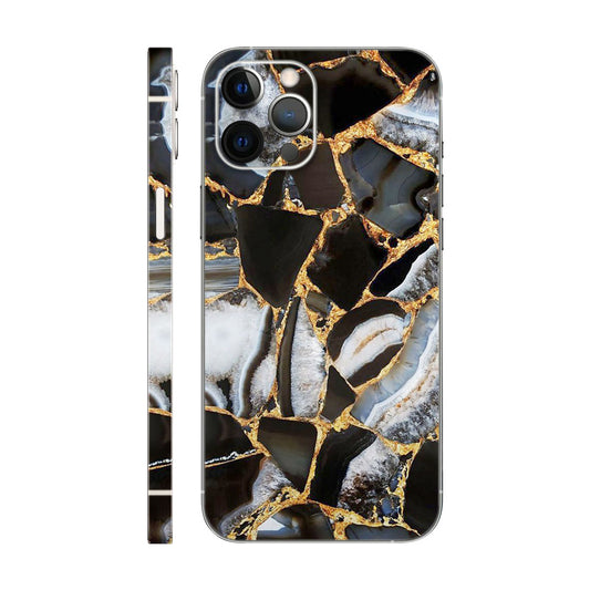Premium Coral Art Black Mobile 6D SKin