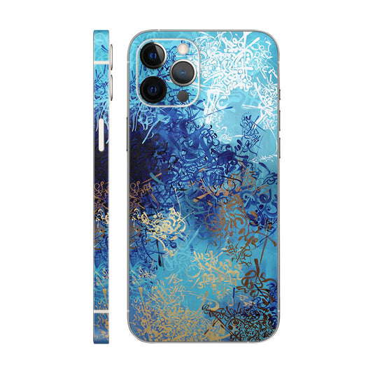 Blue Amazing Coral Art Mobile 6D SKin