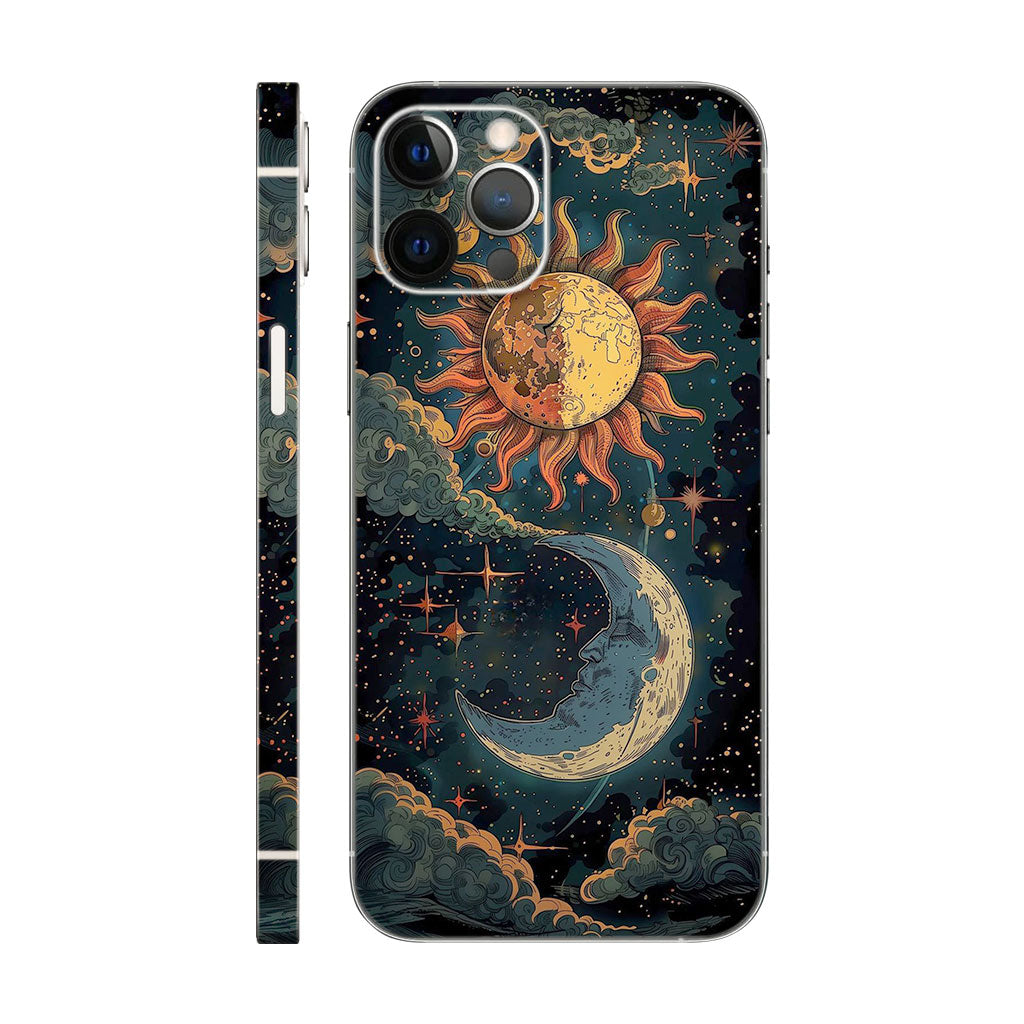 Beautiful Sun And Moon Design Mobile 6D Skin