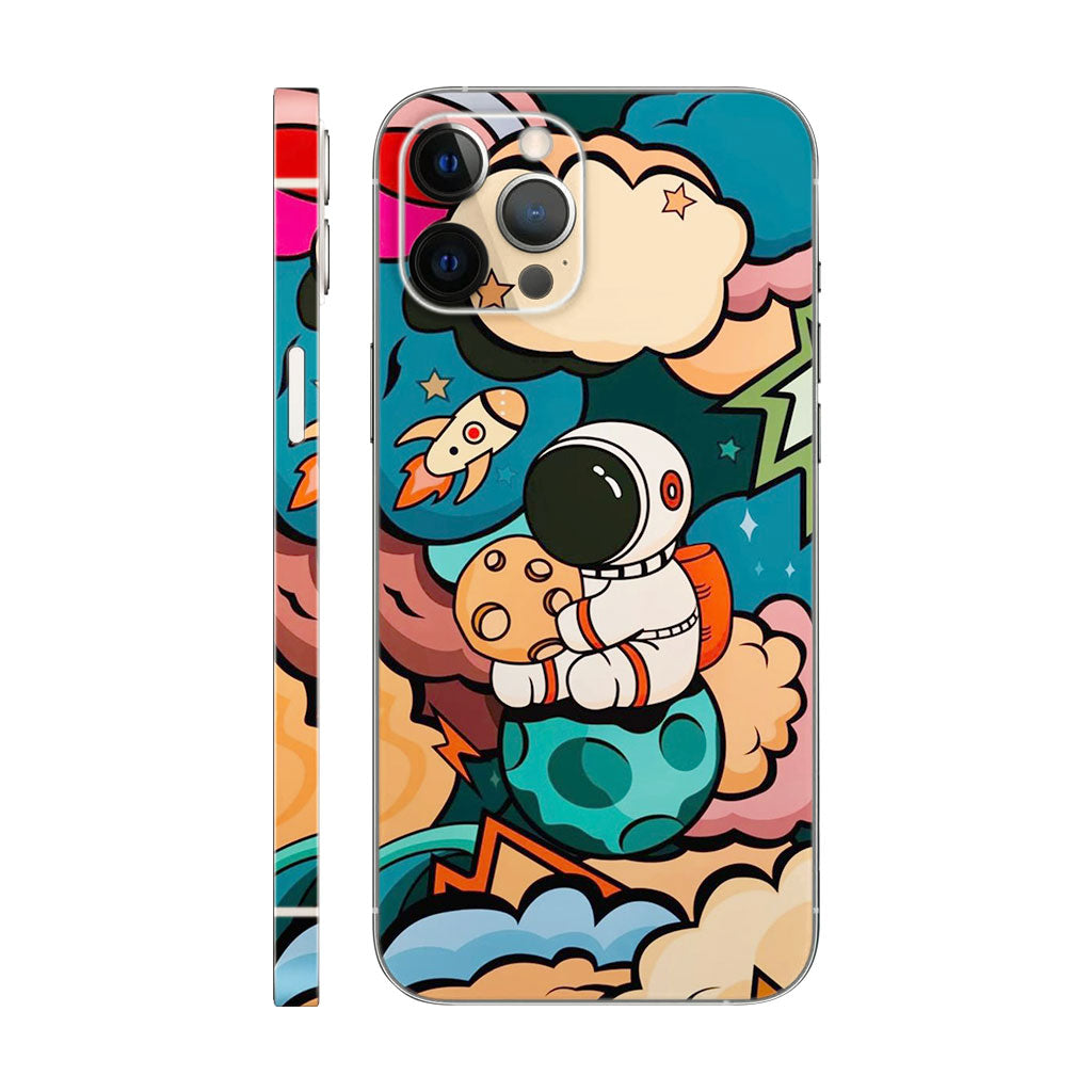 Beautiful Cartoon Astronaut Mobile 6D Skin