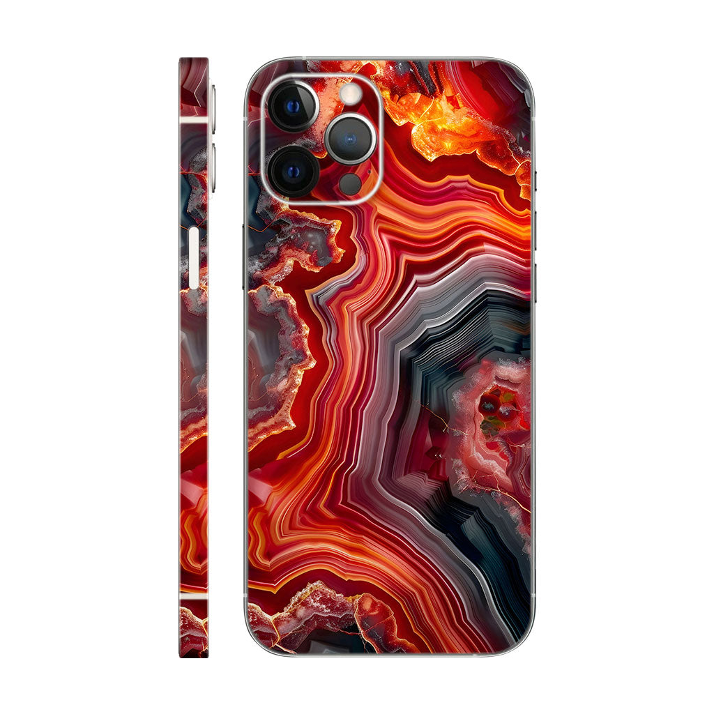 Resin Spark Red Mobile 6D Skin