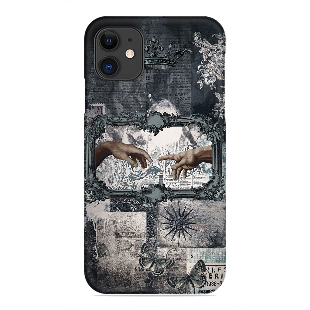 Divine Touch – Vintage Renaissance Collage Phone Case