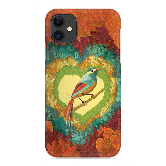 Heart of the Forest – Vibrant Bird in Autumn Bloom Phone Case