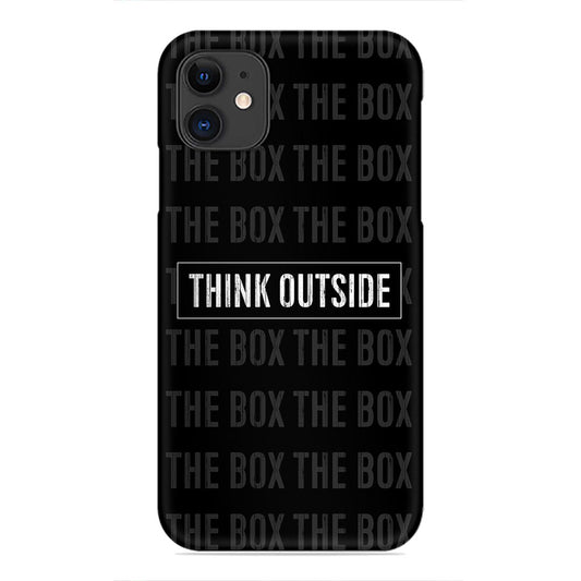 Think Outside the Box – Minimalist Motivational Design Phone Case