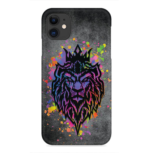 Neon King – Vibrant Crowned Lion Splash Case