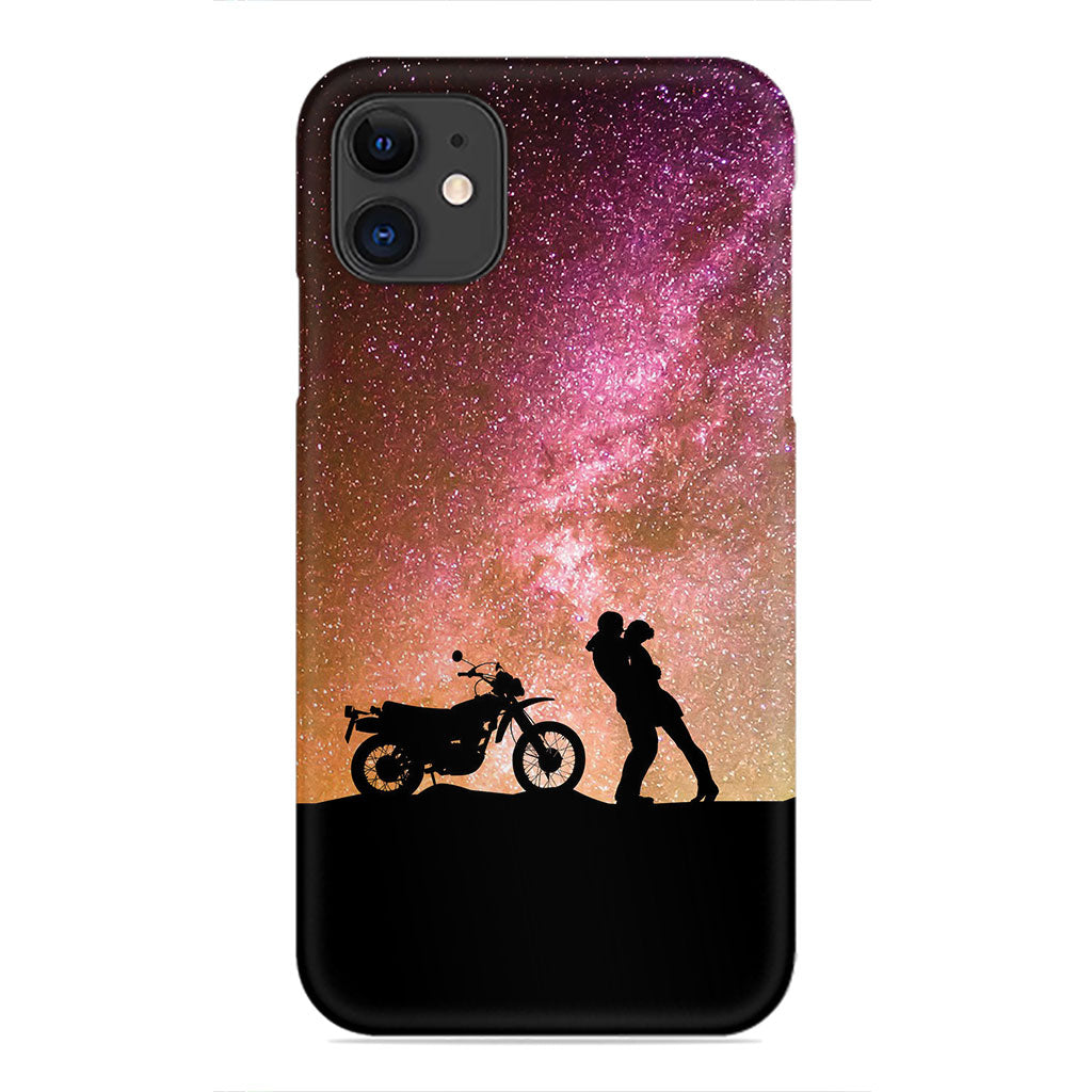 Starlit Embrace – Love Under the Galaxy Phone Case