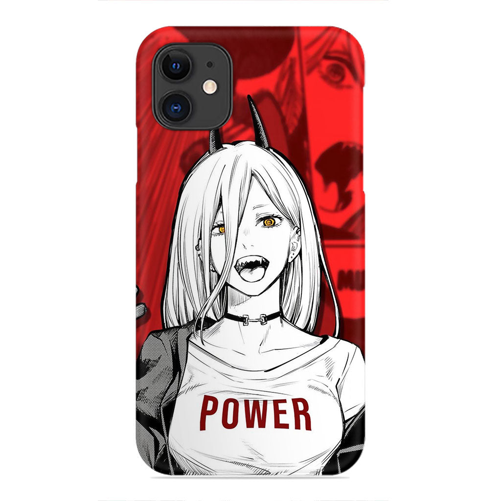 Power from Chainsaw Woman – Bold Manga Style Case