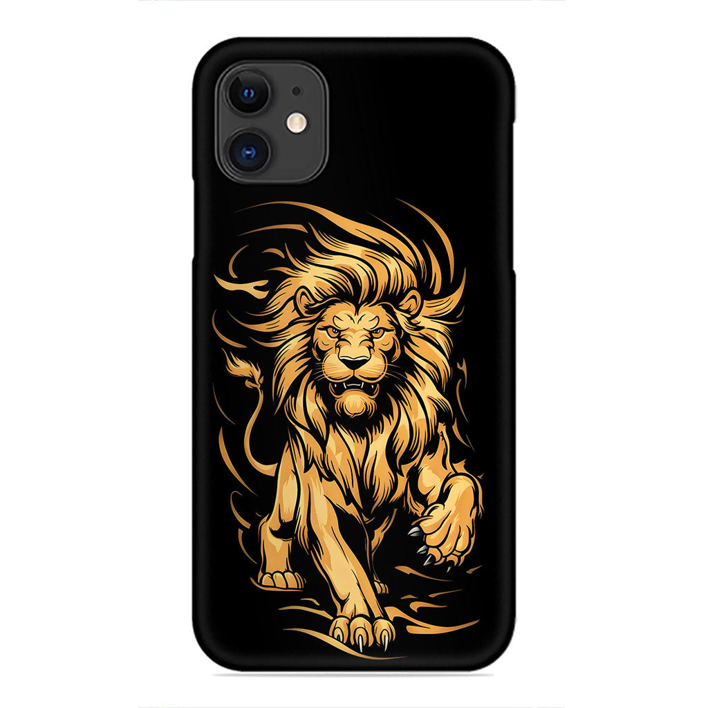 Golden Roar: King in Motion Phone Case