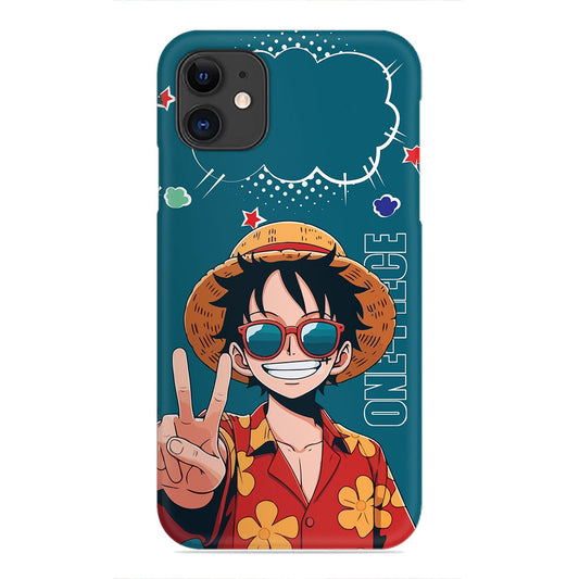 Luffy's Summer Vibes – One Piece Chill Edition Phone Case