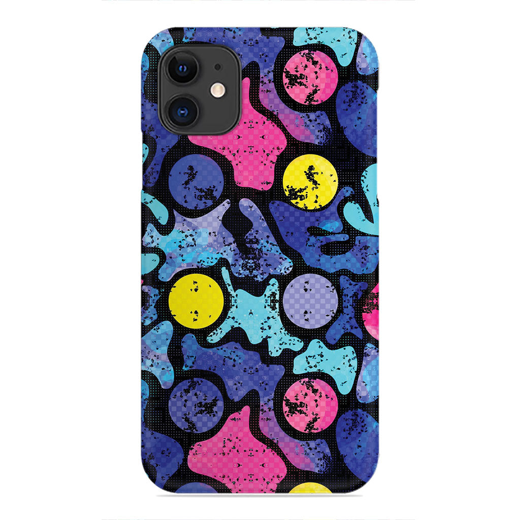 Retro Pop Chaos – Vibrant Abstract Vibes Phone Case