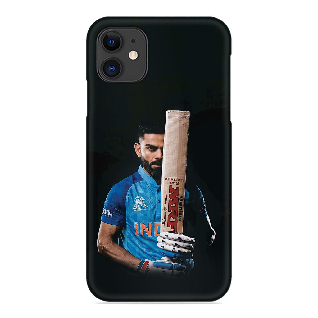 Cricket Warrior: Virat Kohli in Battle Mode Phone Case