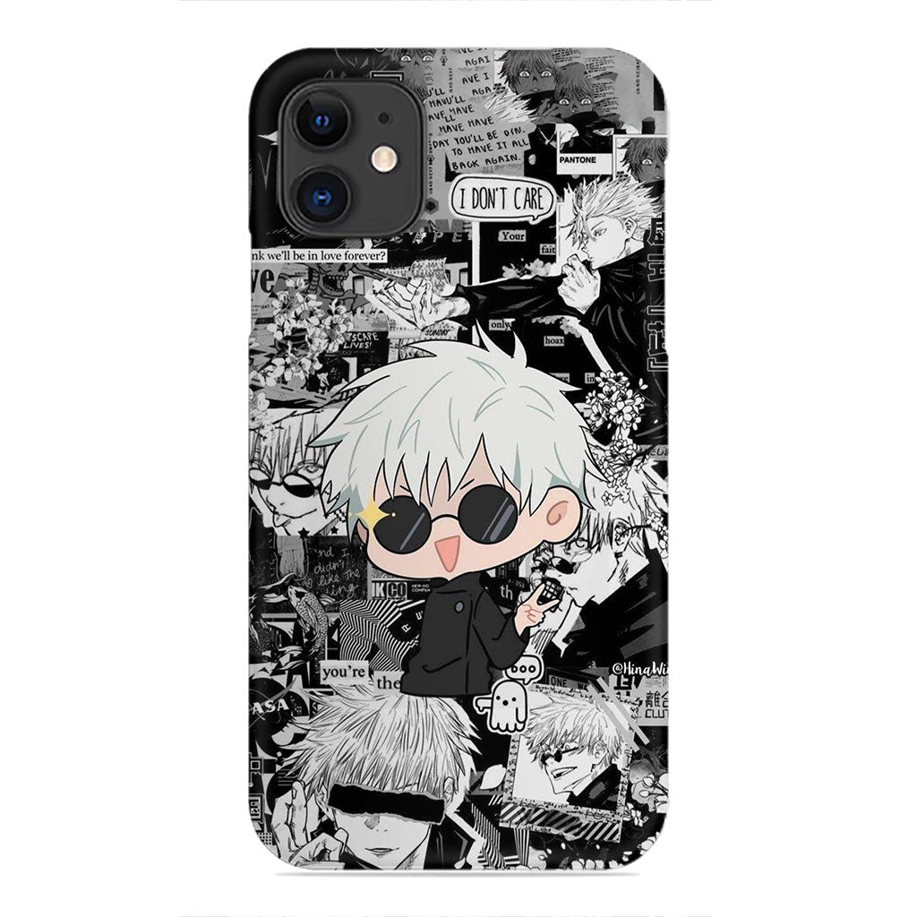 Chibi Gojo Satoru – Jujutsu Kaisen Aesthetic Collage Phone Case