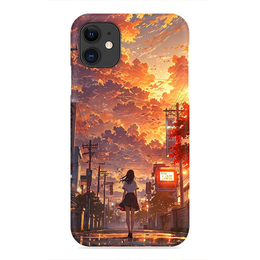 Chasing Sunsets: A Walk Through Golden Dreams Phone Case