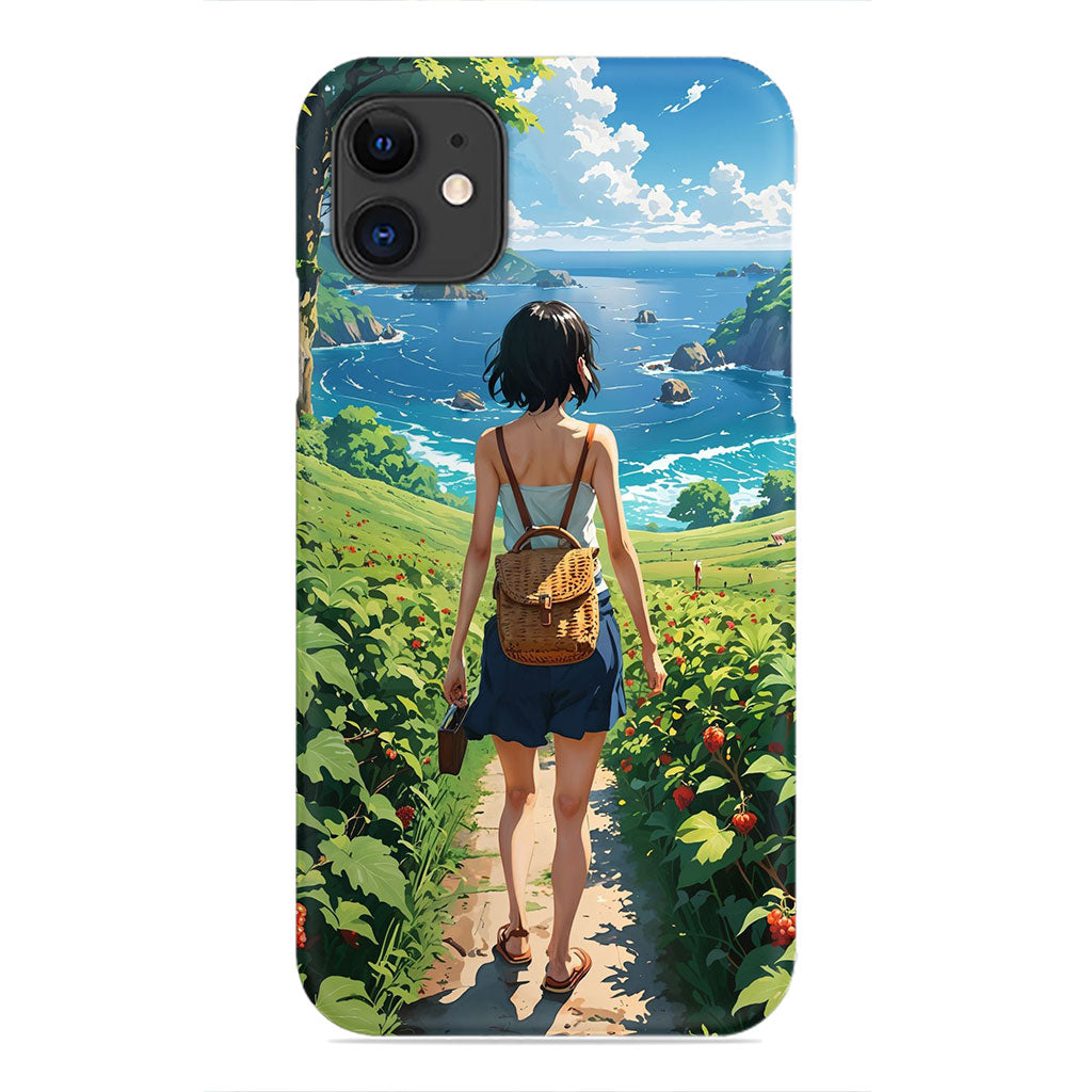 Seaside Stroll: A Journey Through Summer Fields Phone Case