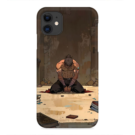 Warrior’s Solitude: Reflection in Ruins Phone Case