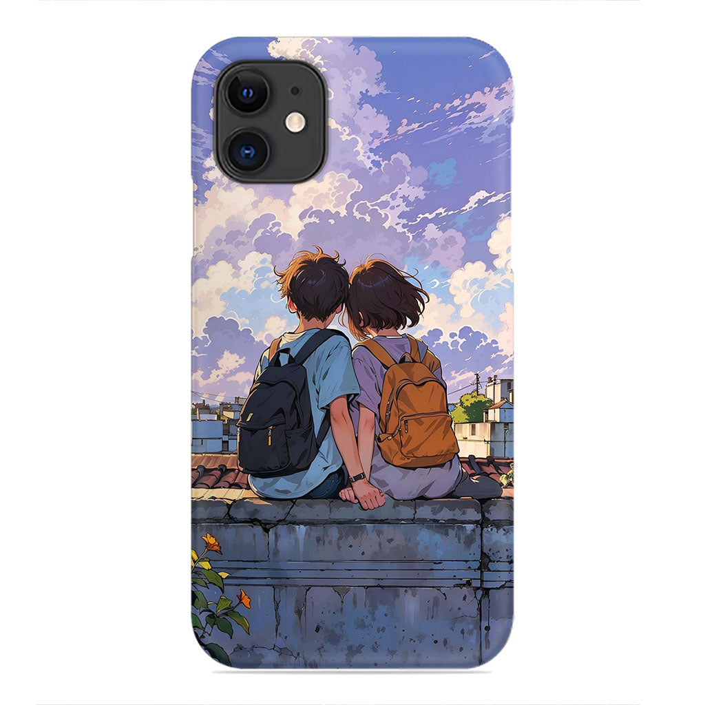 Golden Hour Promises: A Rooftop Moment Phone Case