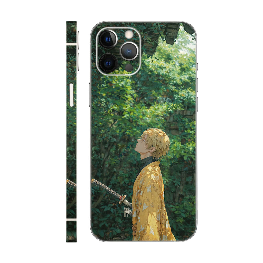 Zenitsu Agatsuma Phone Case – Serene Warrior in Nature 6D skin