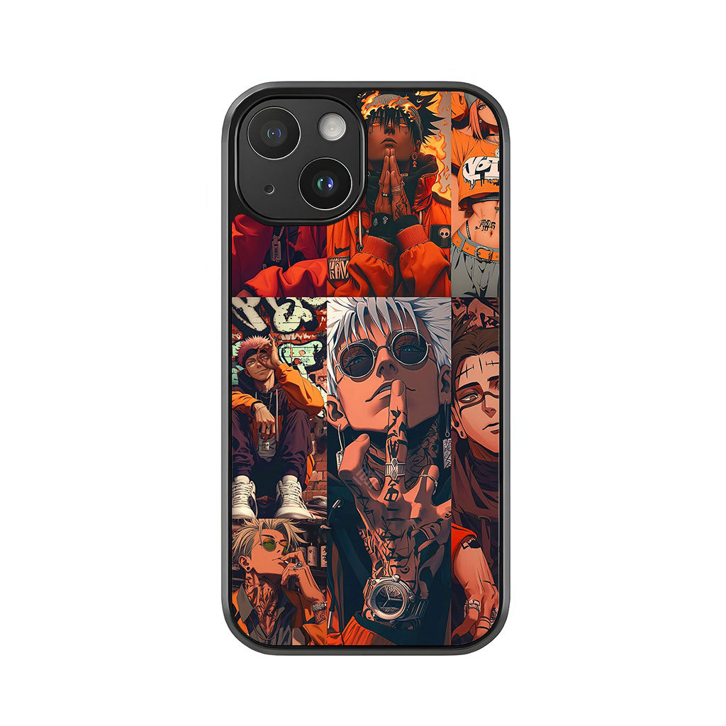 Jujutsu Kaisen Collage Phone Case – Anime Street Style Design Metal Case