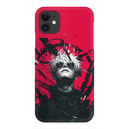 Red and Black Gojo Satoru Design Phone Accessory Phone Case