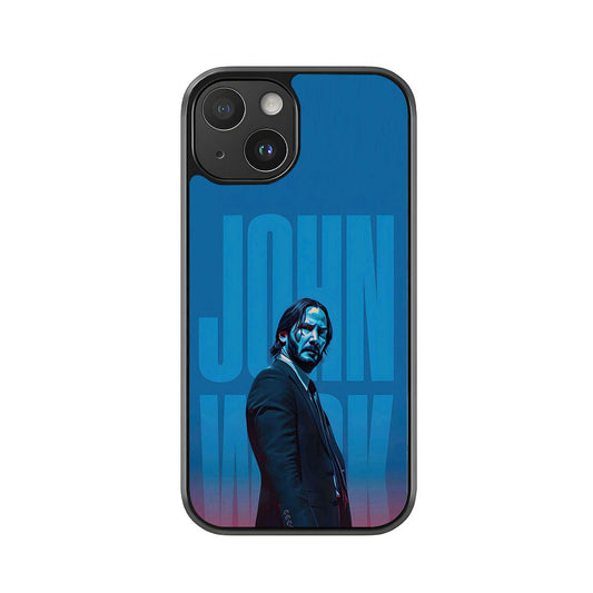 John Wick Blue Phone Case - Keanu Reeves Urban Art Metal Case