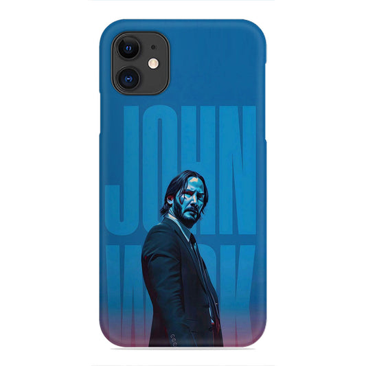 John Wick Blue Phone Case - Keanu Reeves Urban Art Phone Case