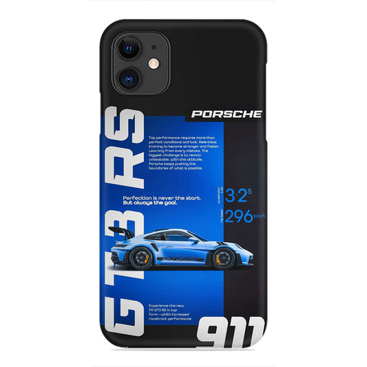Porsche 911 GT3 RS Blue Phone Case - Automotive Design