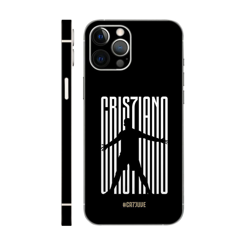 Cristiano Ronaldo Juventus Phone Case - CR7 Silhouette Design 6D Skin