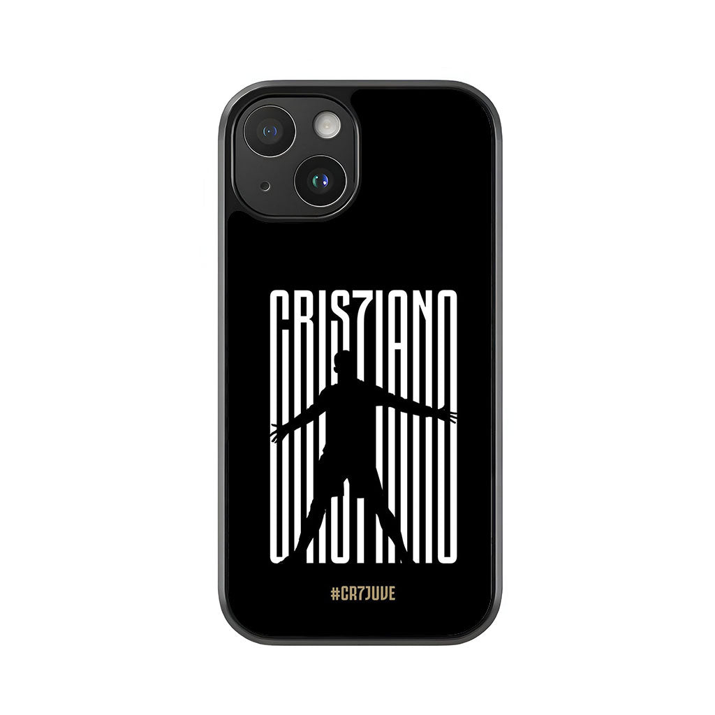 Cristiano Ronaldo Juventus Phone Case - CR7 Silhouette Design Metal Case