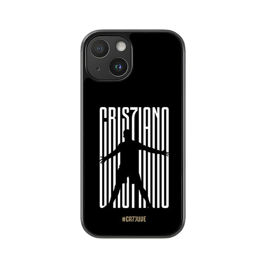 Cristiano Ronaldo Juventus Phone Case - CR7 Silhouette Design Metal Case