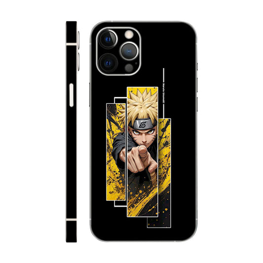 Naruto Uzumaki Black and Yellow Phone Case - Anime Urban Design 6D SKin