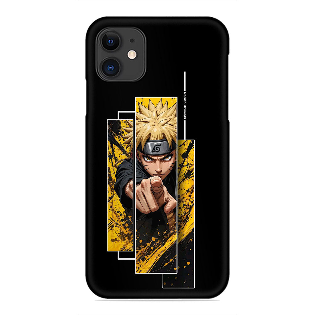 Naruto Uzumaki Black and Yellow Phone Case - Anime Urban Design