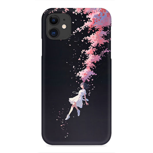 Anime Cherry Blossom Phone Case - Floating Girl Design
