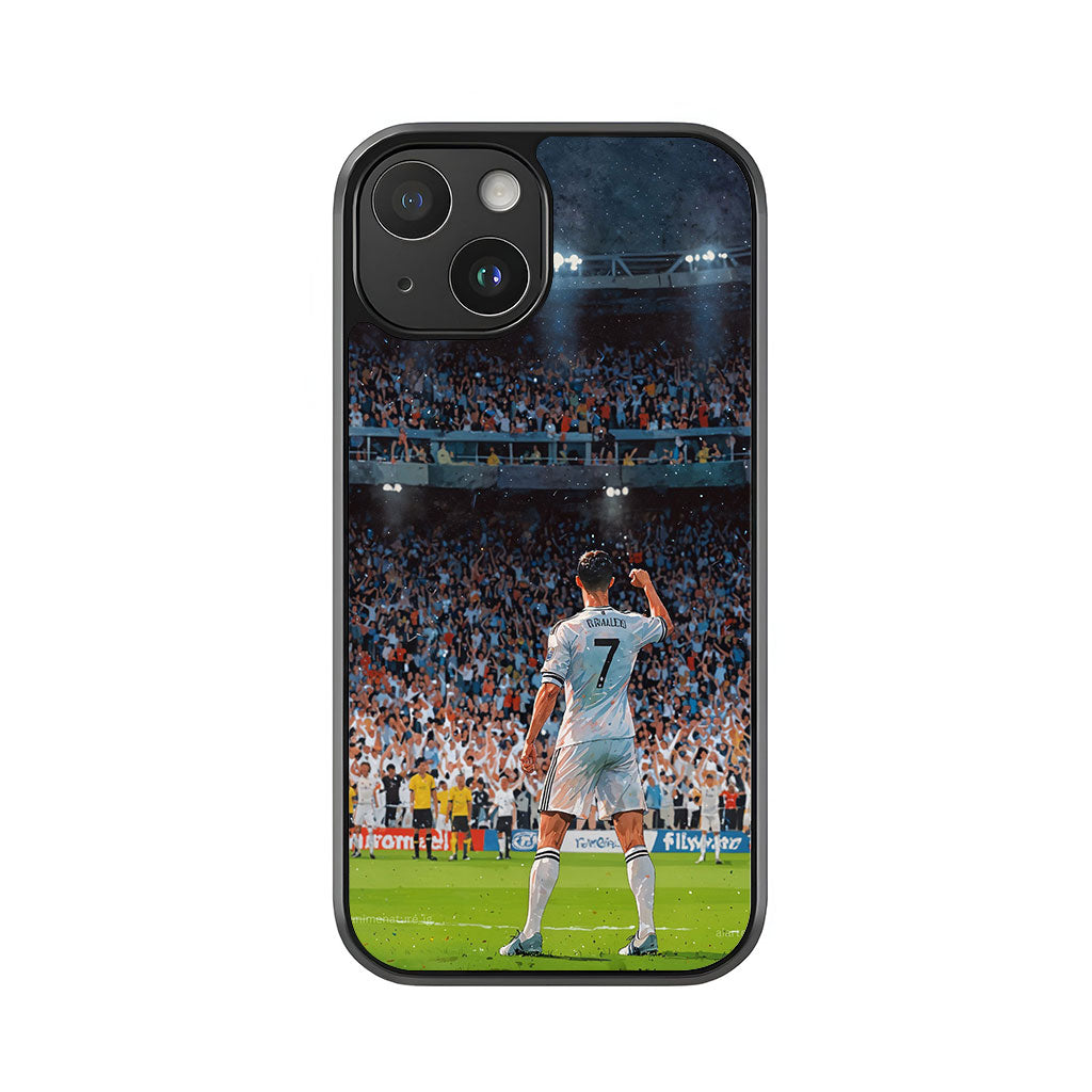 Cristiano Ronaldo Real Madrid Phone Case - Crowd Celebration Design Metal Case