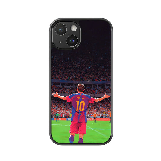 Lionel Messi Barcelona Phone Case - Goal Celebration Design Metal Case