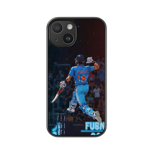 Virat Kohli Indian Cricket Phone Case - Batting Action Design Metal Case