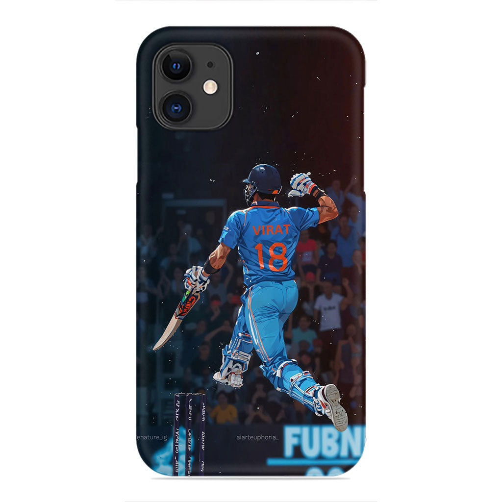 Virat Kohli Indian Cricket Phone Case - Batting Action Design