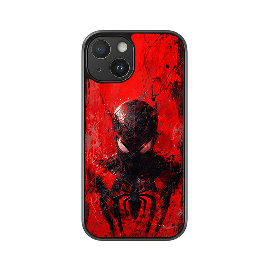 Miles Morales Red and Black Phone Case - Spider-Man Urban Design Metal Case
