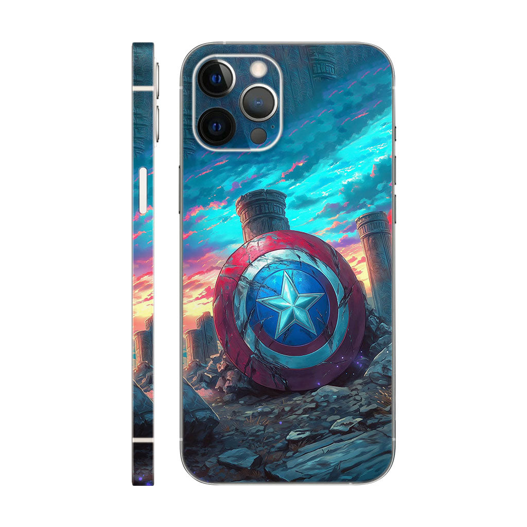 Captain America Shield Phone Case - Marvel Art Design 6D Skin