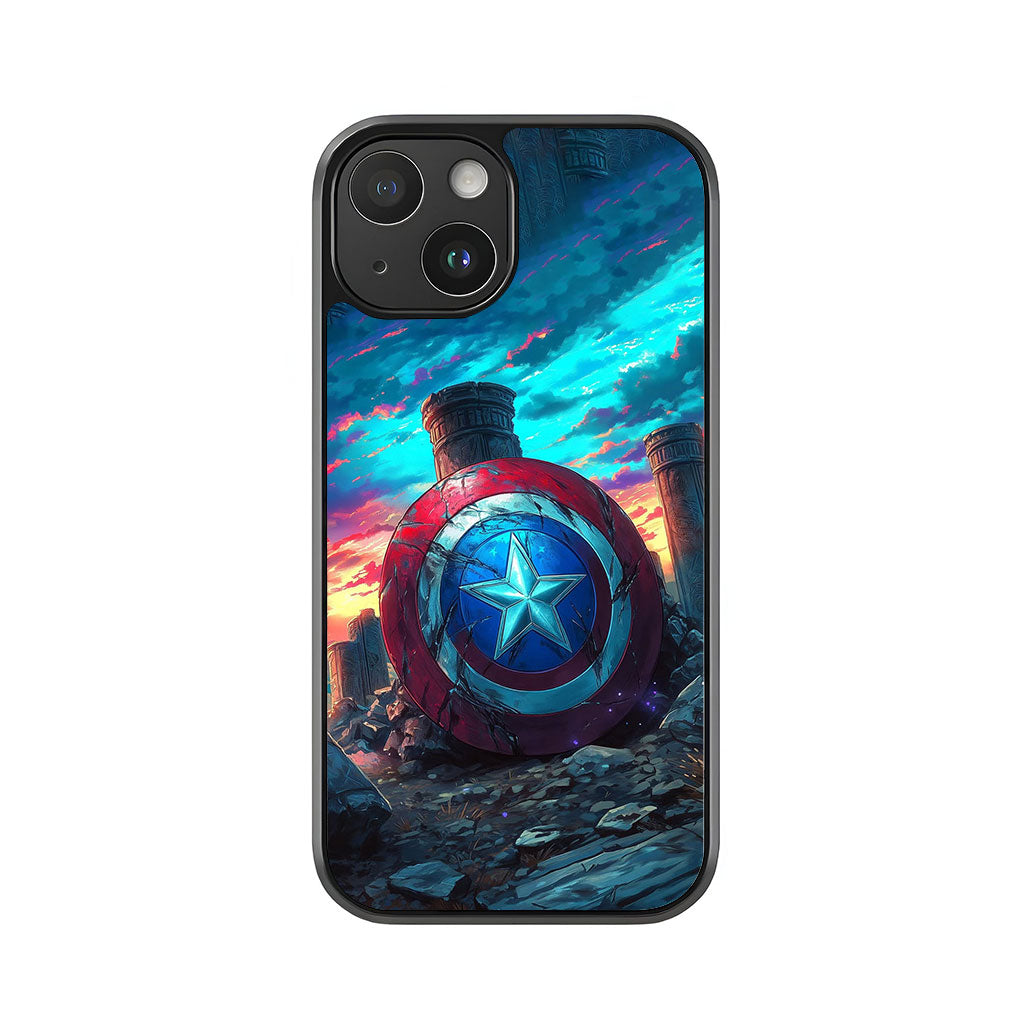 Captain America Shield Phone Case - Marvel Art Design Metal Case