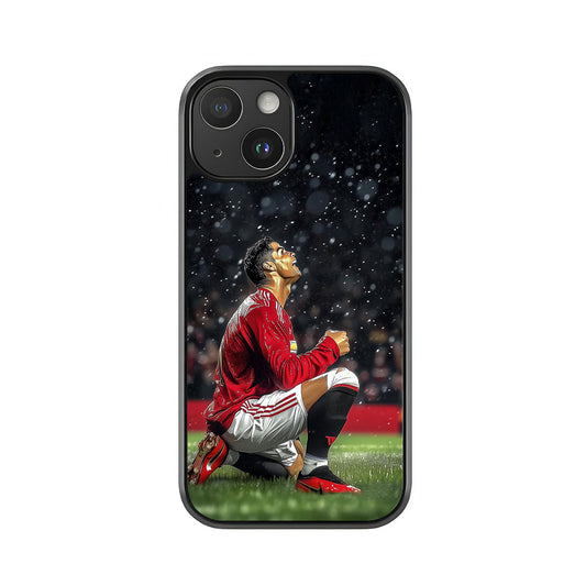 Cristiano Ronaldo Manchester United Phone Case - Goal Celebration Design Metal Case