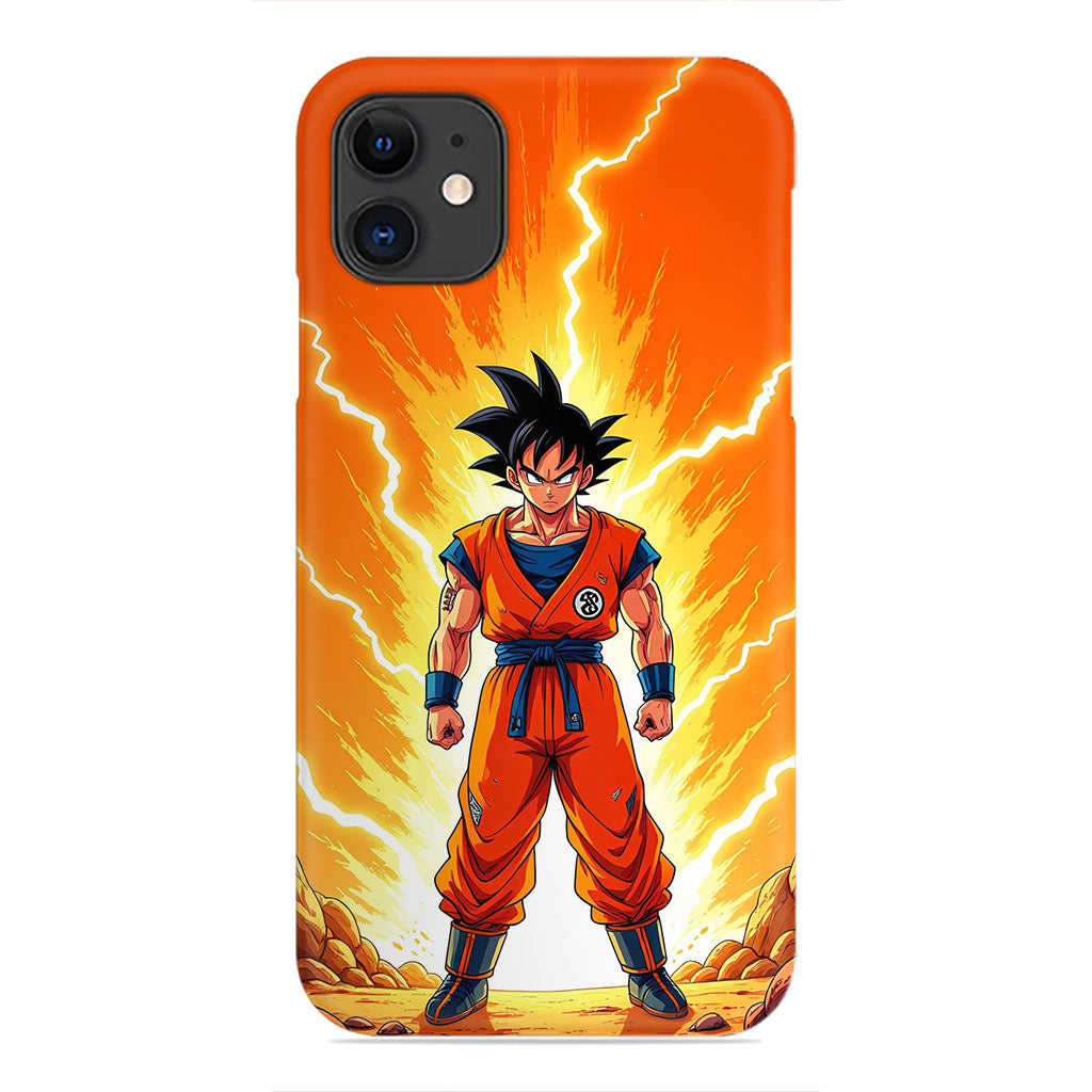 Goku Power-Up Phone Case - Dragon Ball Z Orange Design