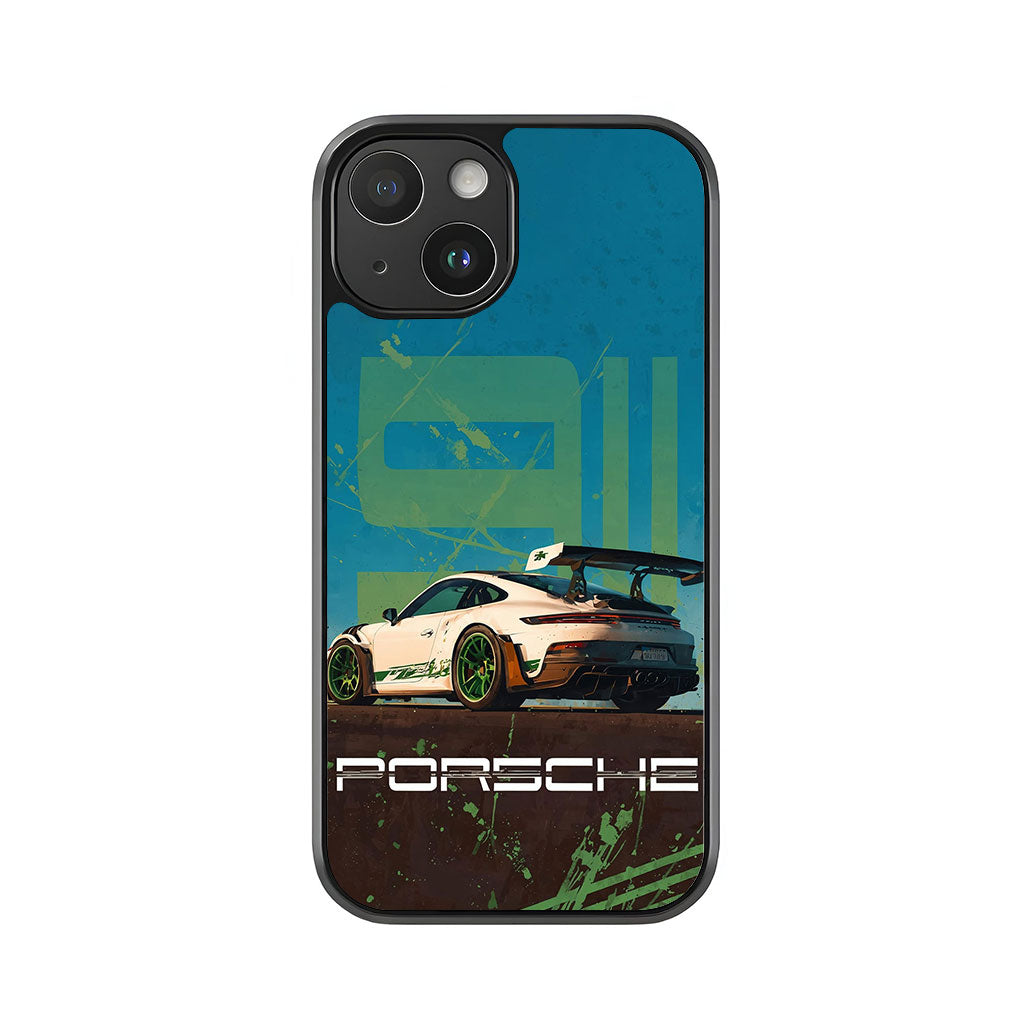 Porsche 911 GT3 RS Abstract Phone Case - Automotive Design Metal Case