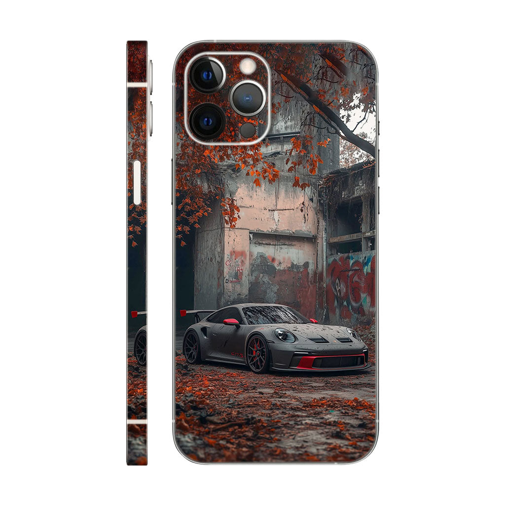 Porsche 911 GT3 RS Autumn Abandoned Phone Case - Automotive Design 6D Skin
