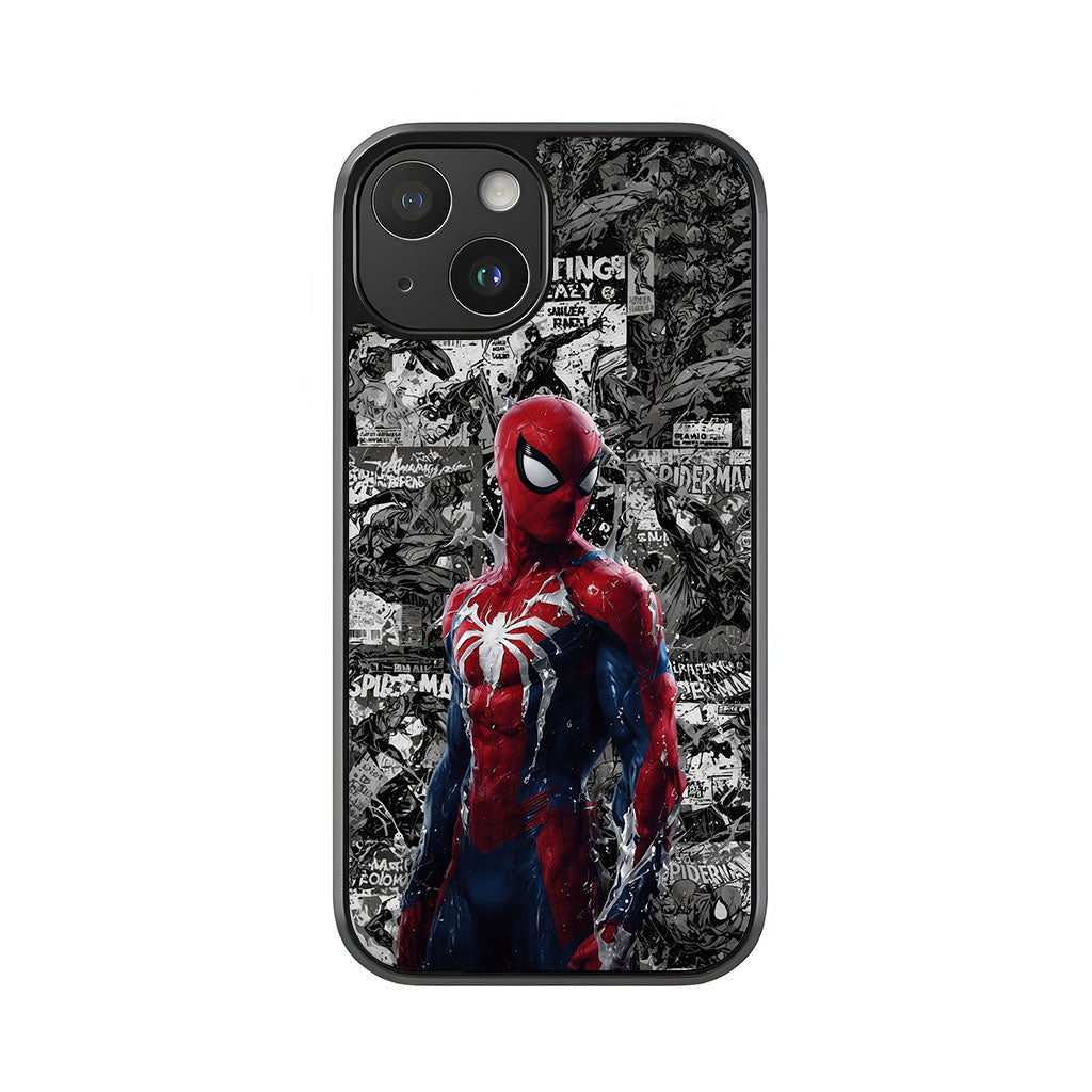 Spider-Man Comic Book Cover Phone Case - Marvel Design Metal Case