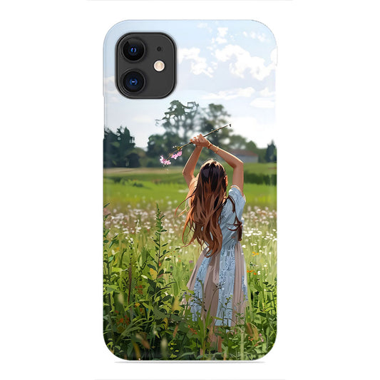Girl in Field of Flowers Phone Case - Serene Countryside Design
