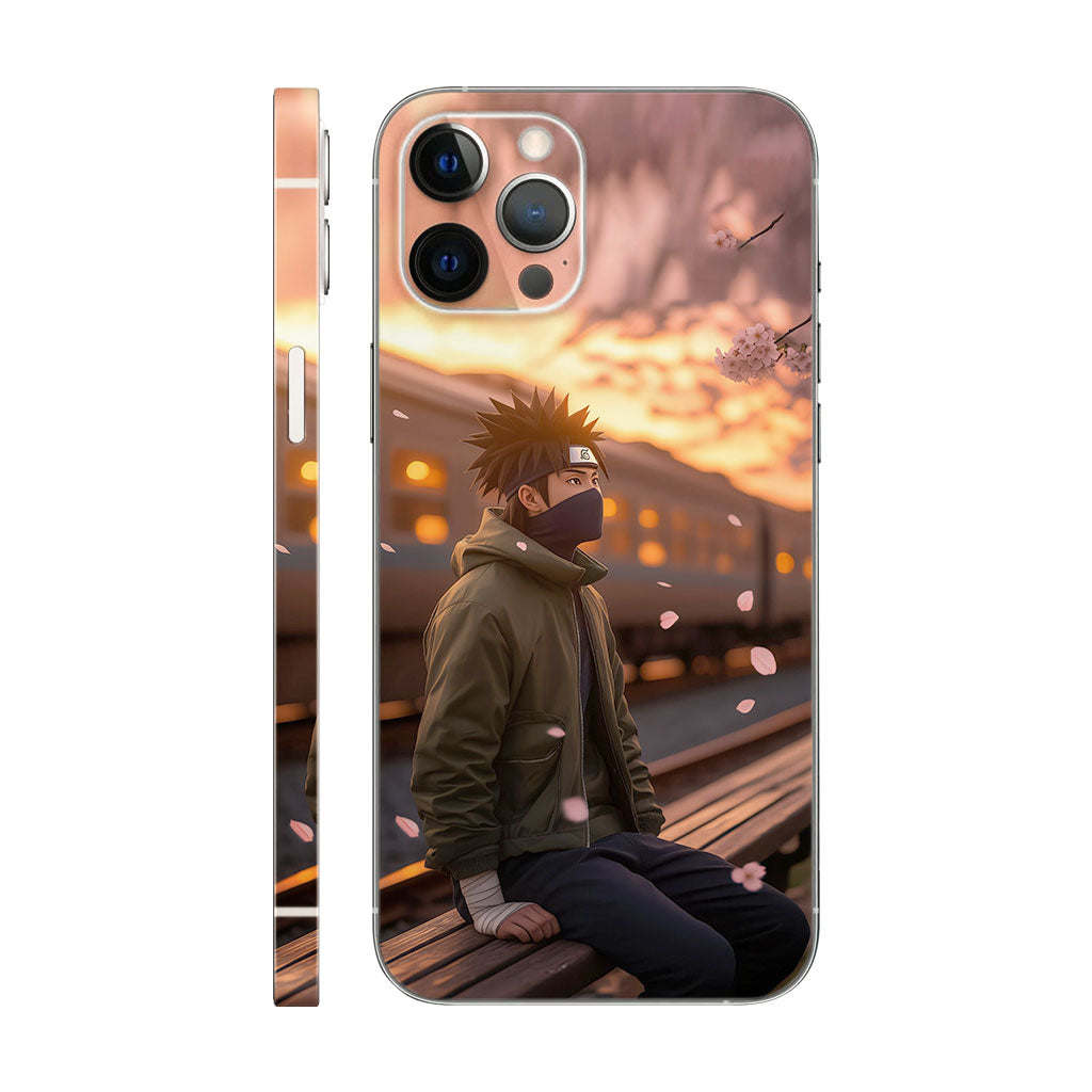 Kakashi Hatake Sunset Phone Case - Anime Train Station Design 6D Skin
