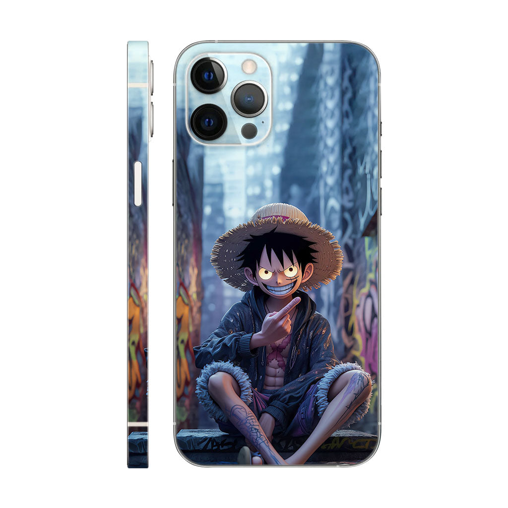 Monkey D. Luffy Urban Phone Case - Graffiti Alley Design 6D Skin