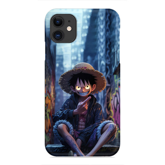 Monkey D. Luffy Urban Phone Case - Graffiti Alley Design