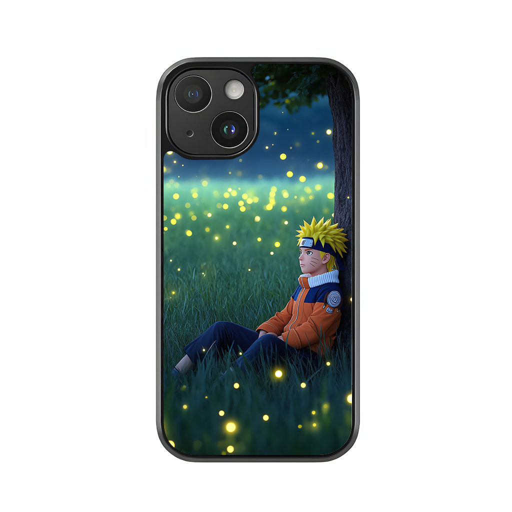 Naruto Fireflies Phone Case - Magical Night Design Metal Case